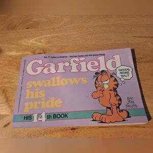 Vintage 1987 Jim Davis Garfield Swallows His Pride  His 14th Book